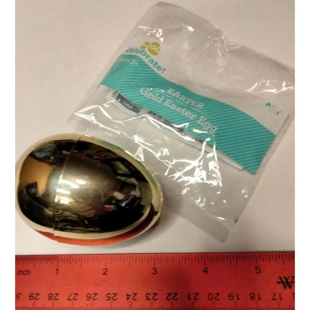 Golden Egg Fillable Easter Hunt Party Favor Gold Prize